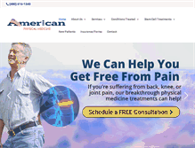 Tablet Screenshot of americanphysicalmedicine.com